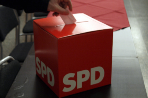 SPD-Wahlurne