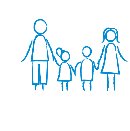 Ein Symbol für das Politikfeld Familie
