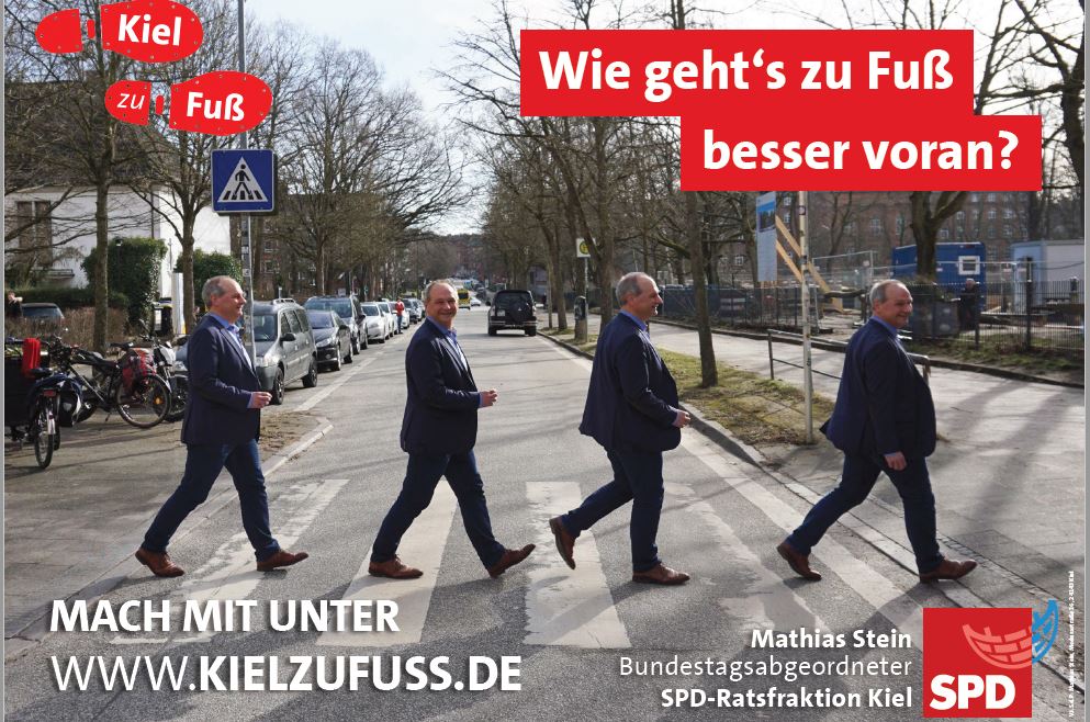 Kiel zu Fuß - Wie geht's besser zu Fuß besser voran?