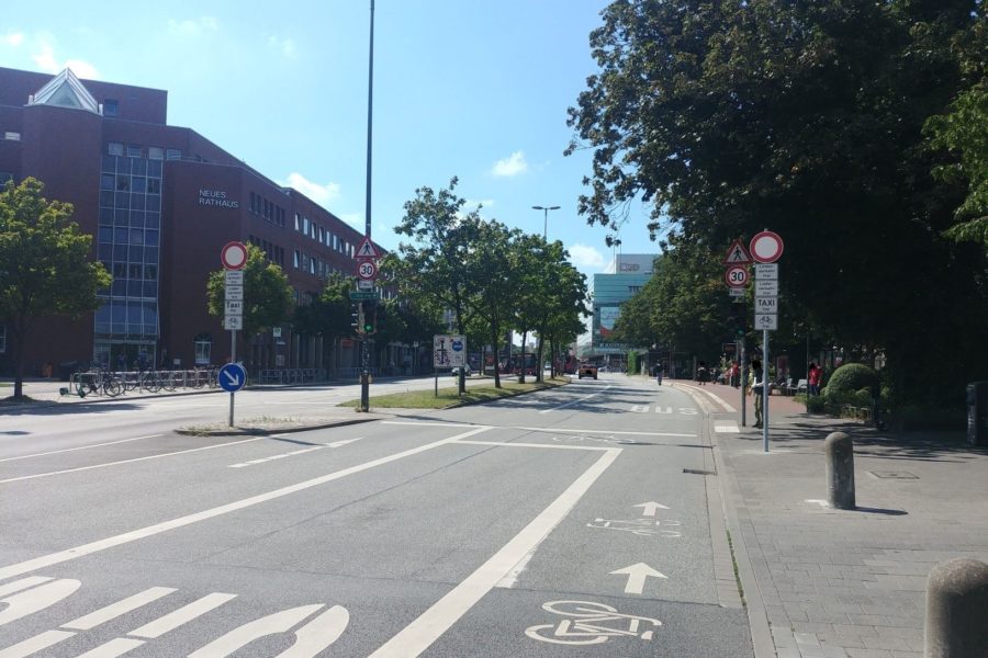 Andreas-Gayk-Straße zwischen Fabrikstraße und Stresemannplatz