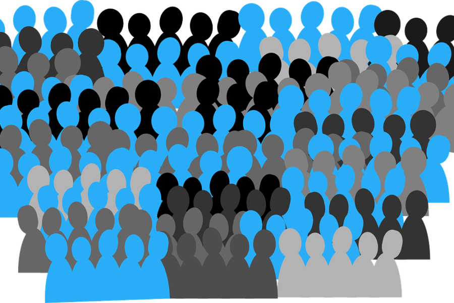 Gruppe stilisierter Menschen