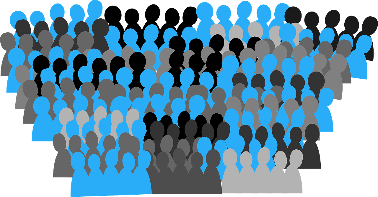 Gruppe stilisierter Menschen