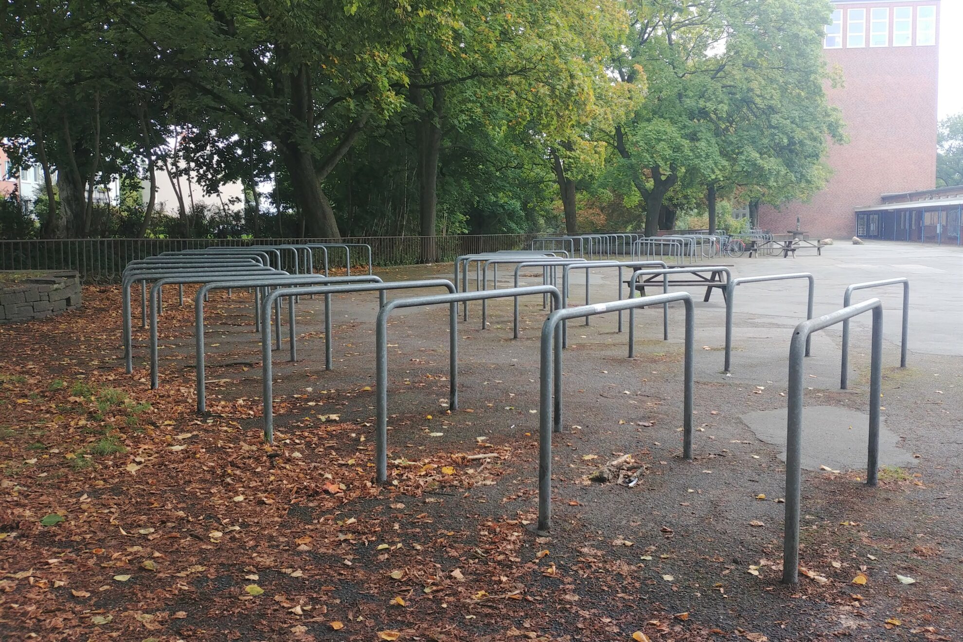 Fahrradbügel an der Max-Planck-Schule
