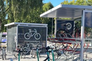 Fahrradständer in Mobilitätsstation