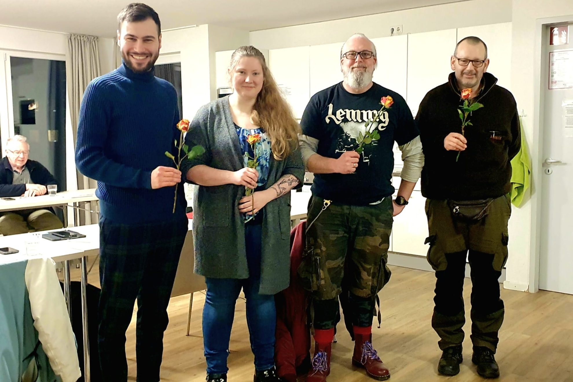 Özgürcan Baş, Katha Harder, Markus Wöller und Thomas Raabe